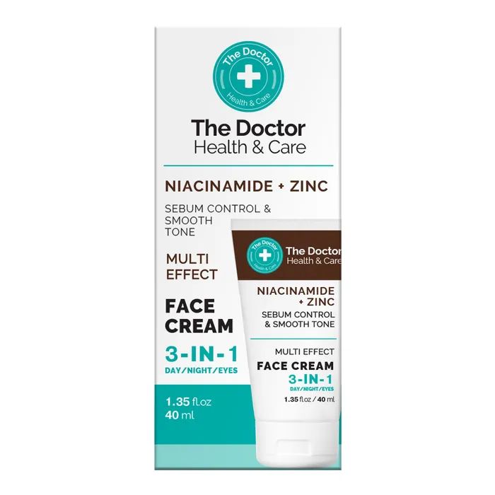 Крем для обличчя The Doctor Health & Care Niacinamide + Zinc Face Cream 3в1 40 мл (5901845509312)
