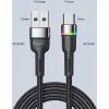 Дата кабель USB 2.0 AM to USB-C 2.0m 3A LED black Essager (EXCT-XCDA01) зображення 9