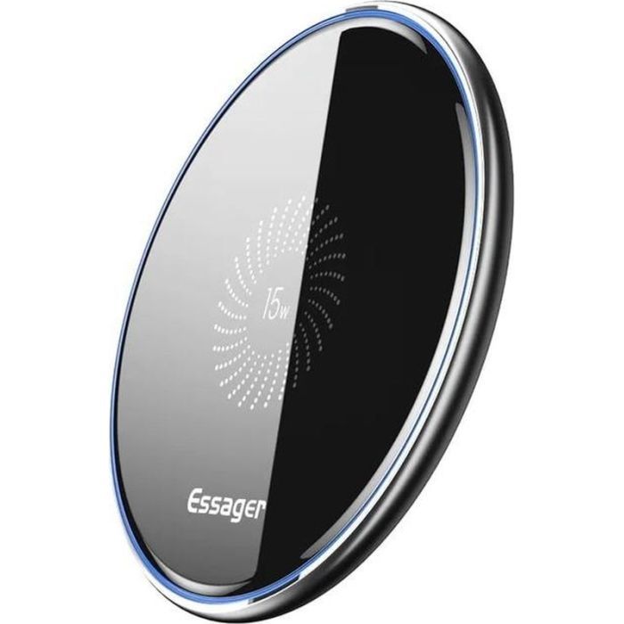 Зарядное устройство Essager Wireless charger 15W Qi magnetic + cable USB-C 1.0m black (EWXZMX-JMB01)