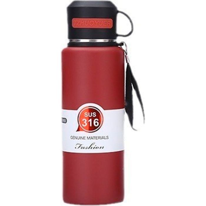 Термос Merlion Fashion 0,6 л, бордовий (SUS316-600Bur)