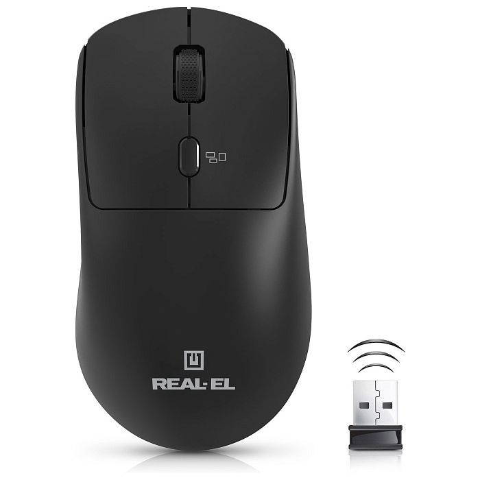 Мышка REAL-EL RM-317W Wireless Black (EL123200052)