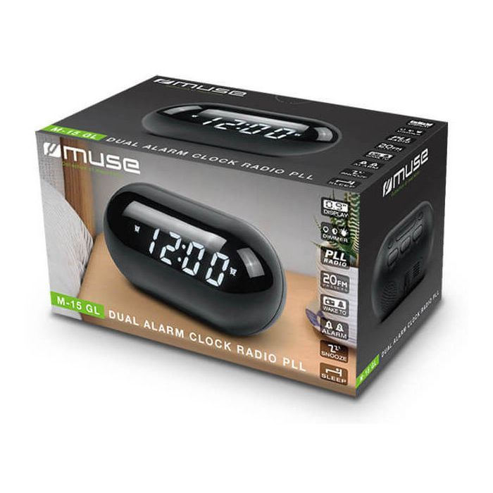 Настольные часы Muse радіо-годинник (M-15 GL) изображение 4
