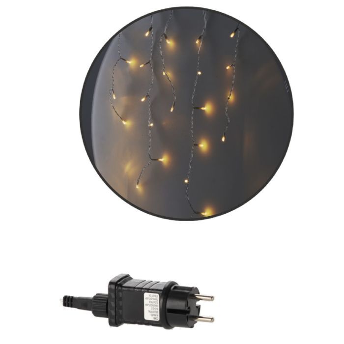 Гирлянда Chomik Бахрома 300 LED 12 м, теплий білий, IP44, від мережі (5900779879843) изображение 2