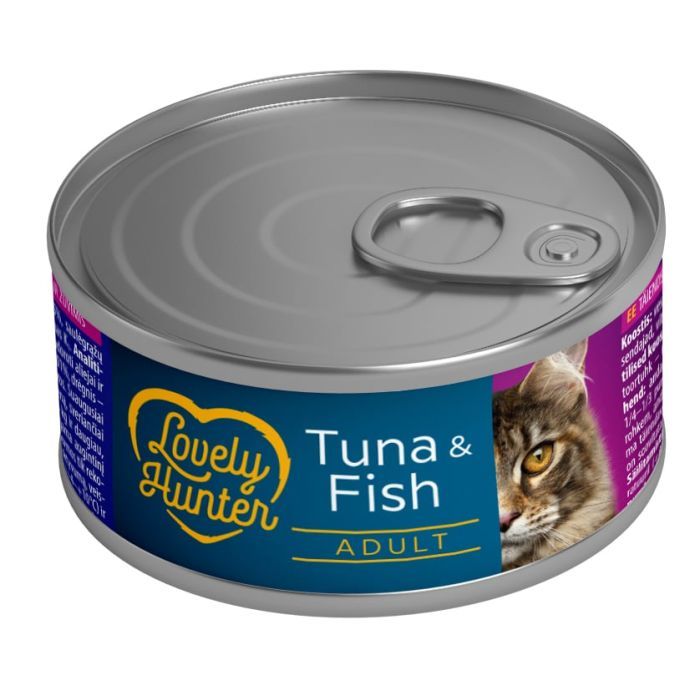 Консервы для кошек Lovely Hunter Adult cats Tuna & Fish 85 г (LHU45469)