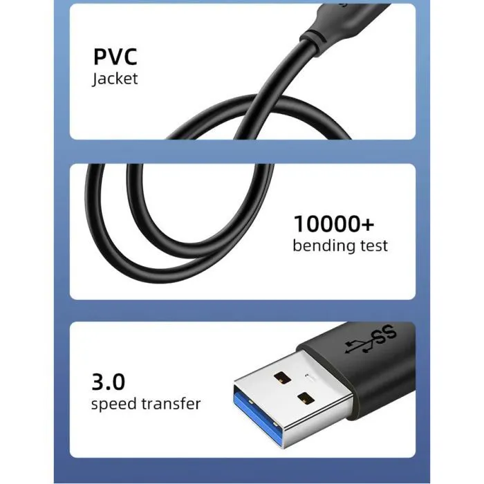 Дата кабель USB 3.0 AM/AM 3.0m Cabletime (CA915415) зображення 4