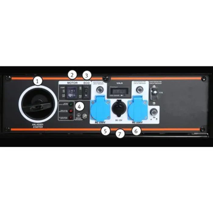 Генератор UNICRAFT інверторний PG-I 42 SE, 3.5kW (4.1kW), 220V, 50Hz, 15л (UNICRAFT PG-I 42 SE) зображення 3