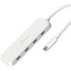 Концентратор J5create USB-C to 4xUSB-C 3.2 10Gbps white (JCH345EW-N)