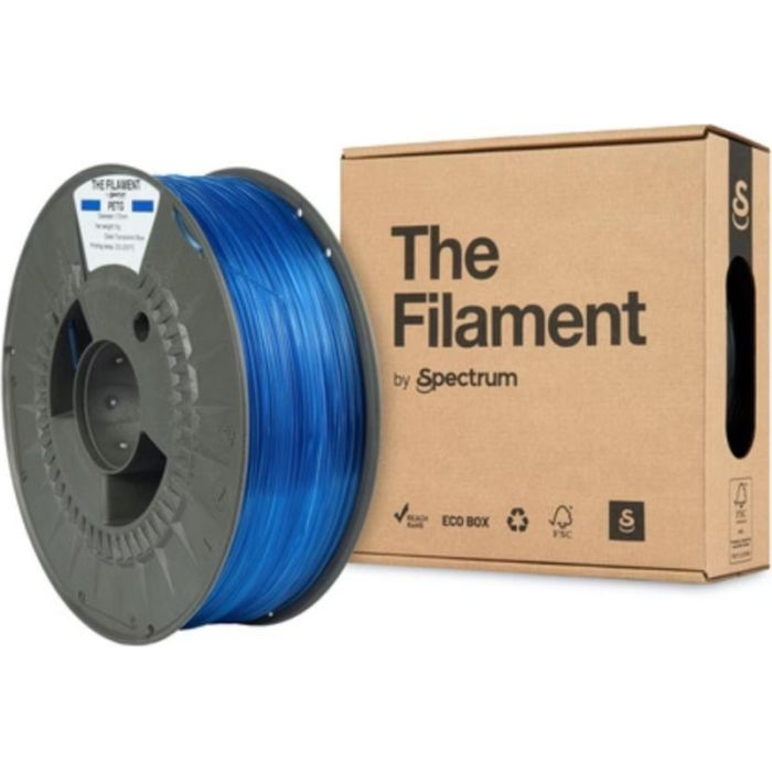 Пластик для 3D-принтера The Filament PETG 1.75mm TRANSPARENT BLUE 1kg (TF-24027) изображение 3