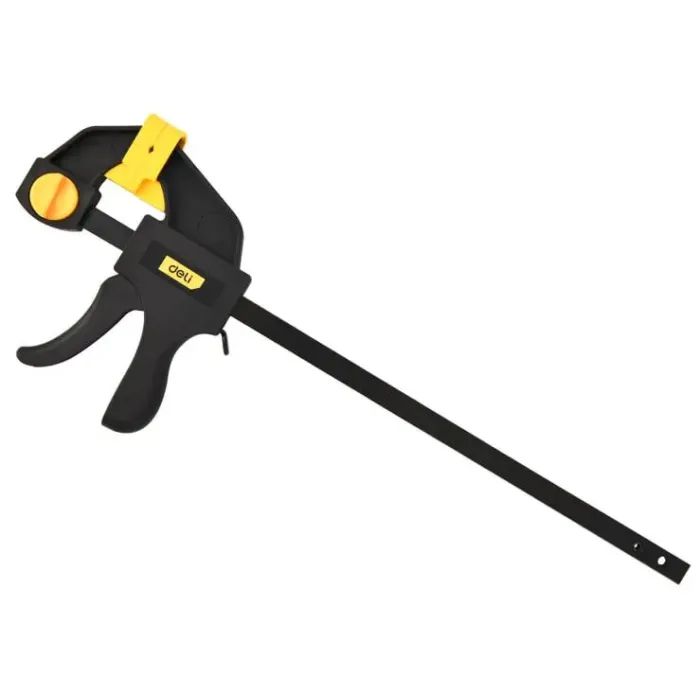 Струбцина Deli швидкозатискна 25 см (EDL110124)