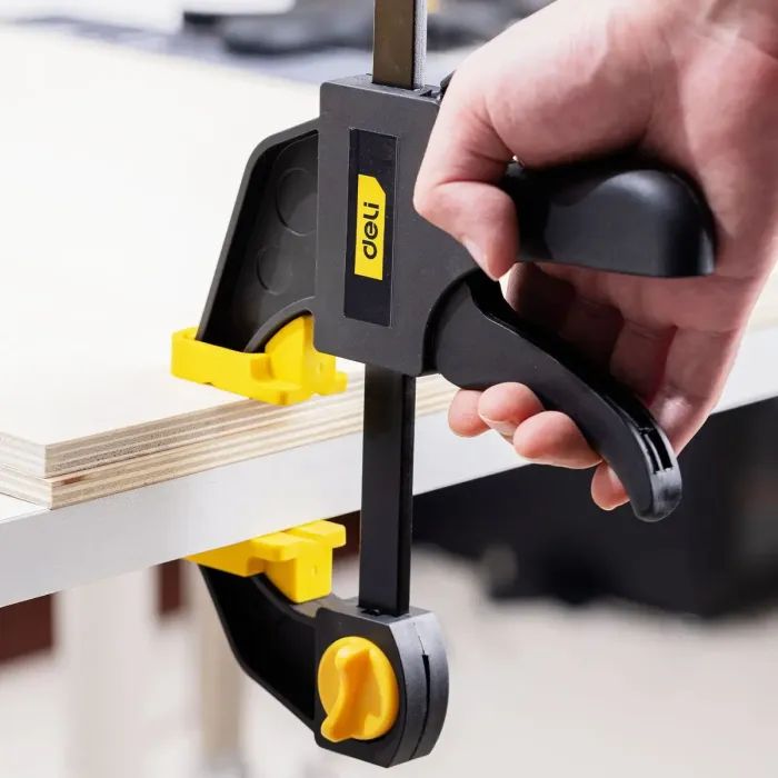 Струбцина Deli швидкозатискна 25 см (EDL110124) зображення 8