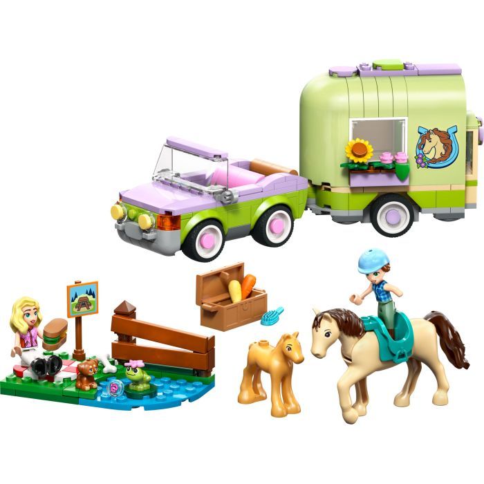 Конструктор LEGO Friends Прицеп для лошади и жеребенка (42695) изображение 2