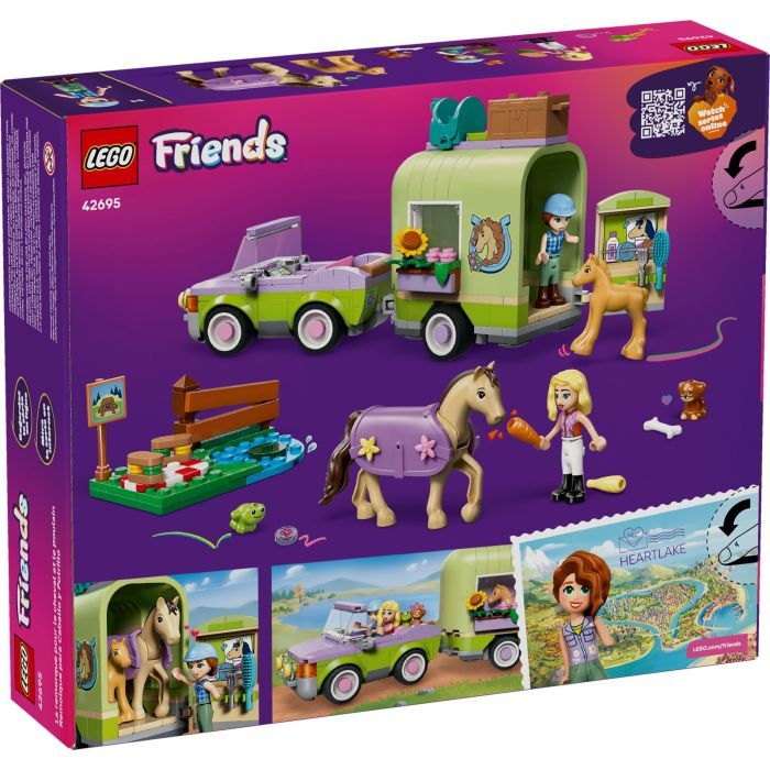 Конструктор LEGO Friends Прицеп для лошади и жеребенка (42695) изображение 9