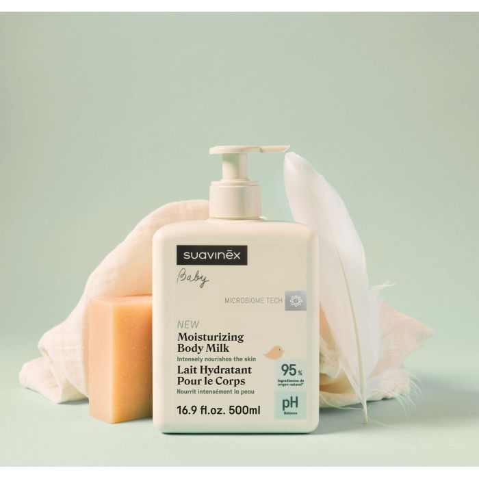 Детское молочко Suavinex зволожуюче для тіла, 500 мл (308880) изображение 3