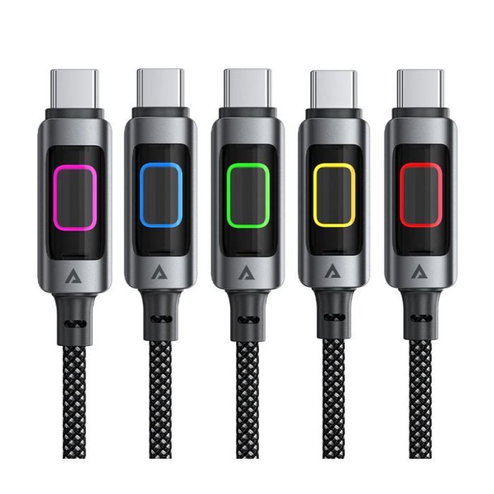 Дата кабель USB 2.0 AM to USB-C 1.2m 60W black Acefast (6974316284673) изображение 5