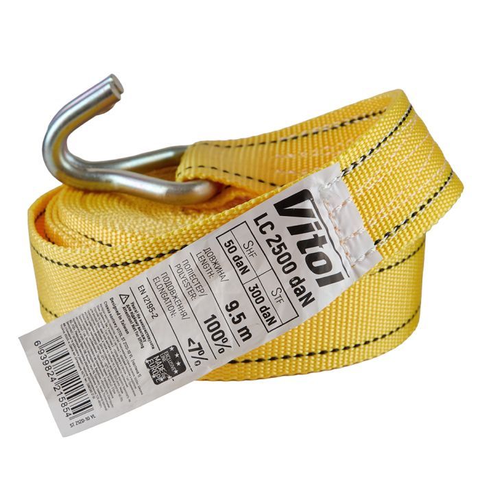 Стяжний ремінь VITOL 5т ST-212D-10 YL 50мм х 10м (ST 212D-10 YL) зображення 4