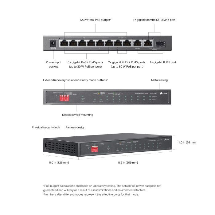 Коммутатор сетевой TP-Link TL-SG1210PP изображение 9
