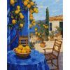 Картина по номерам Santi алмазна мозаїка Лимонний дворик 40х50 см на підрамни (956053)