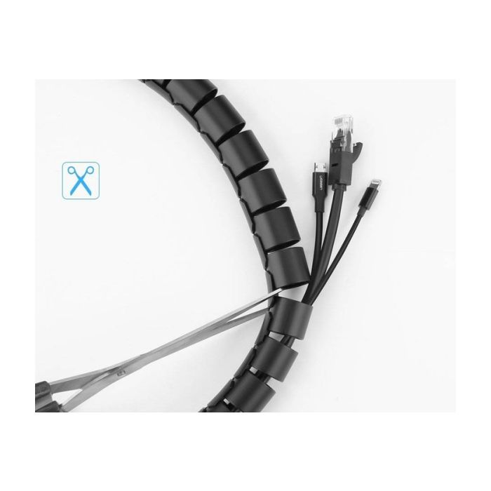 Органайзер для дротів Ugreen LP121 Protection Tube DIA 25mm 5m Black (30820) зображення 3