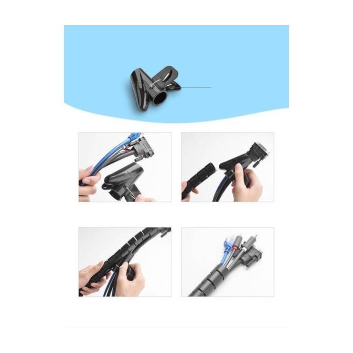 Органайзер для дротів Ugreen LP121 Protection Tube DIA 25mm 5m Black (30820) зображення 4