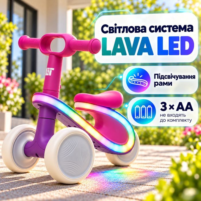 Біговел LiT POD LAVA LED - Green/Blue (LT-2000-GRN) зображення 3