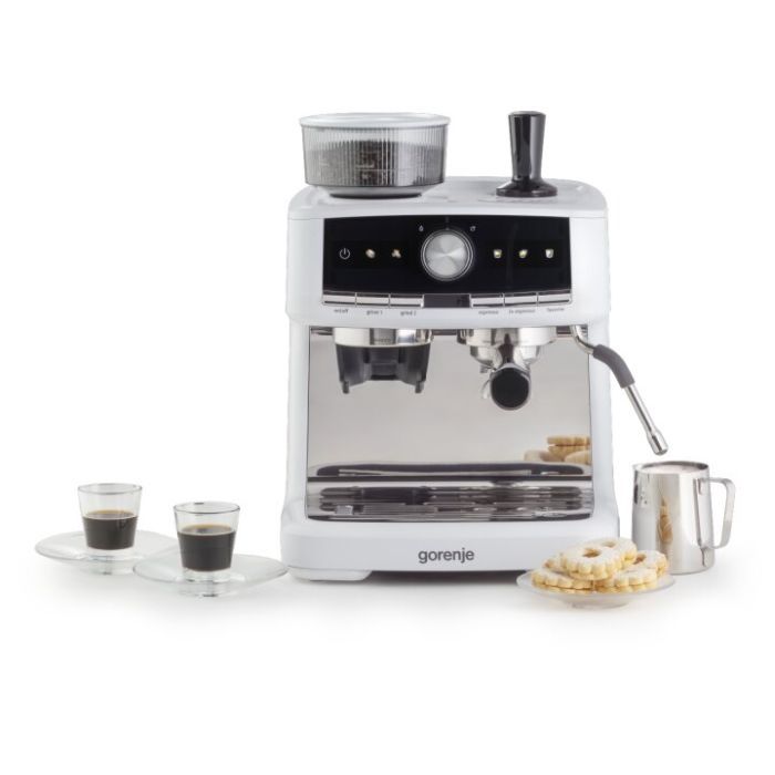 Рожковая кофеварка эспрессо Gorenje GSACM20W изображение 2