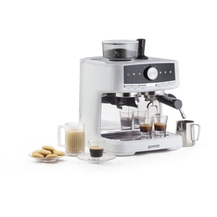 Рожковая кофеварка эспрессо Gorenje GSACM20W изображение 3