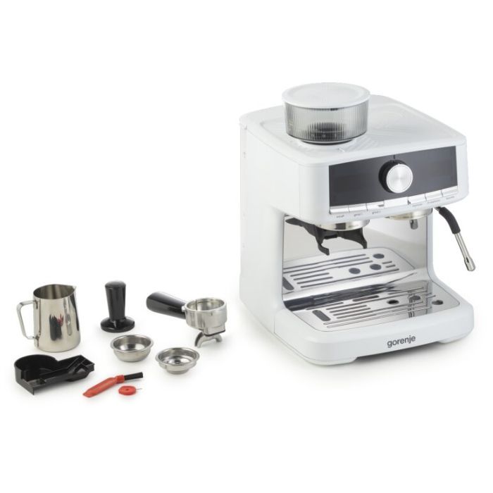 Рожковая кофеварка эспрессо Gorenje GSACM20W изображение 4