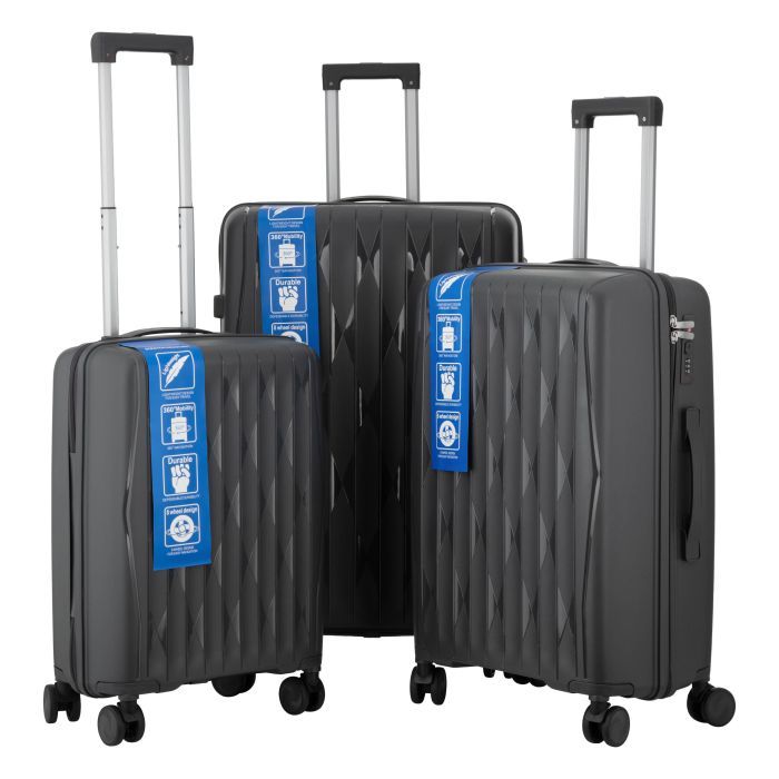 Набір валіз 2E M7979 (L+M+S) темно-сірий (2E-PP-M7979-SET3-DG)