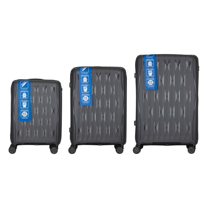 Набір валіз 2E M7979 (L+M+S) темно-сірий (2E-PP-M7979-SET3-DG) зображення 2