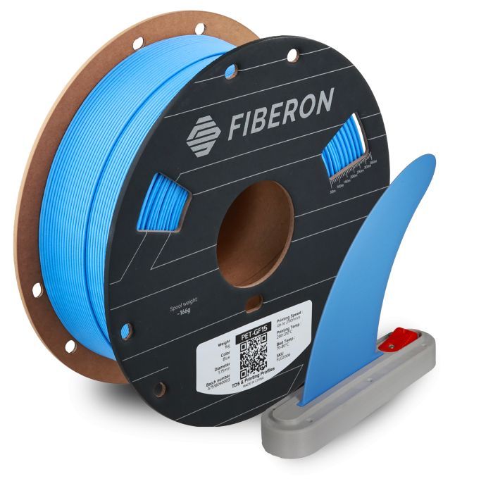 Пластик для 3D-принтера Polymaker Fiberon PET-GF15 1,75mm 0,5kg BLUE (FL02006) зображення 3