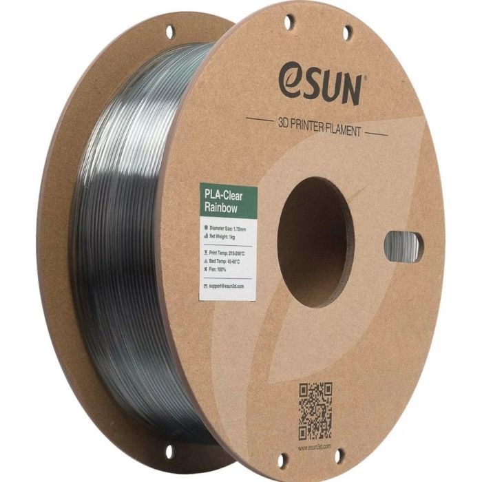 Пластик для 3D-принтера eSUN PLA Clear Rainbow 1,75mm 1kg PURPLE BLUE GREY (PLA-CLRB175RB-ZUH1P1)