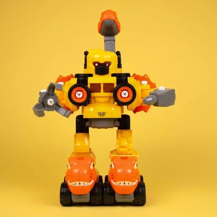 Конструктор Otamanko Машинка-конструктор Трансформер Динозавр 5 в 1 Желтый/оранжевый (OTA-131TS) изображение 5