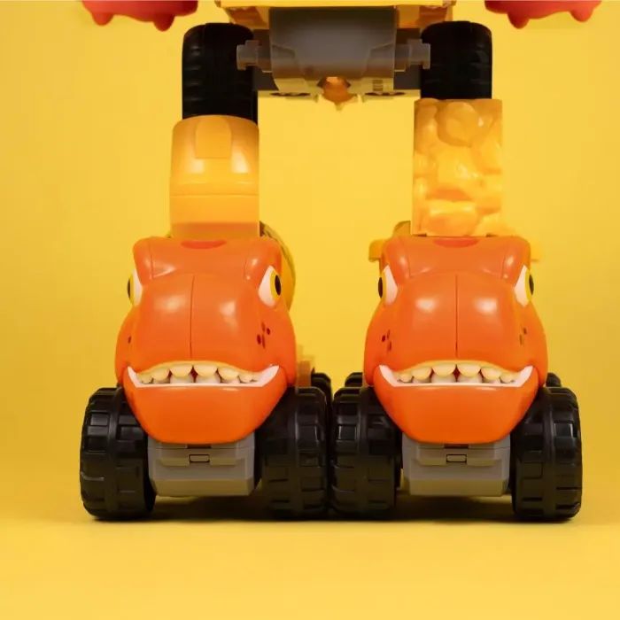 Конструктор Otamanko Машинка-конструктор Трансформер Динозавр 5 в 1 Желтый/оранжевый (OTA-131TS) изображение 6