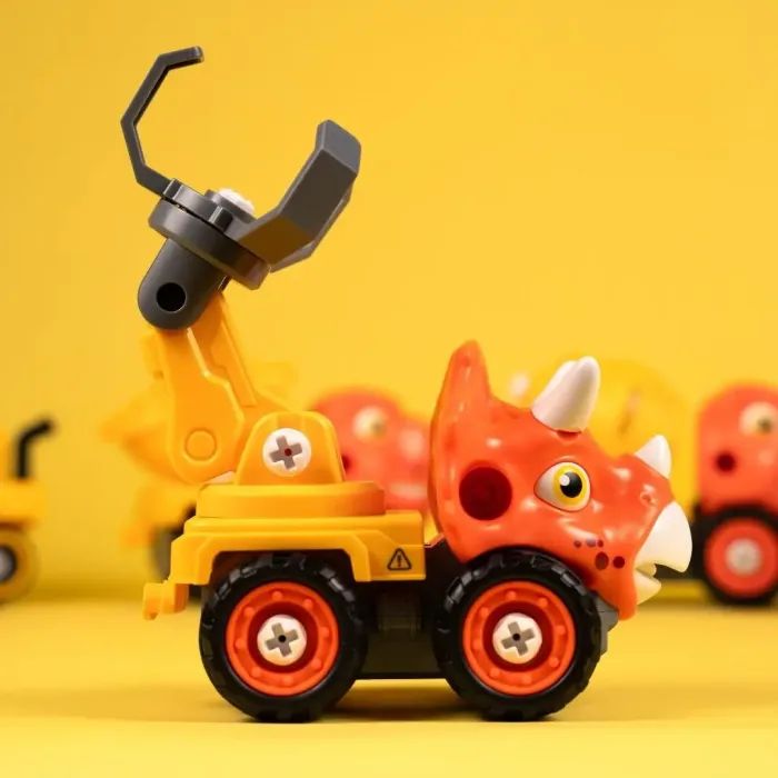 Конструктор Otamanko Машинка-конструктор Трансформер Динозавр 5 в 1 Желтый/оранжевый (OTA-131TS) изображение 8