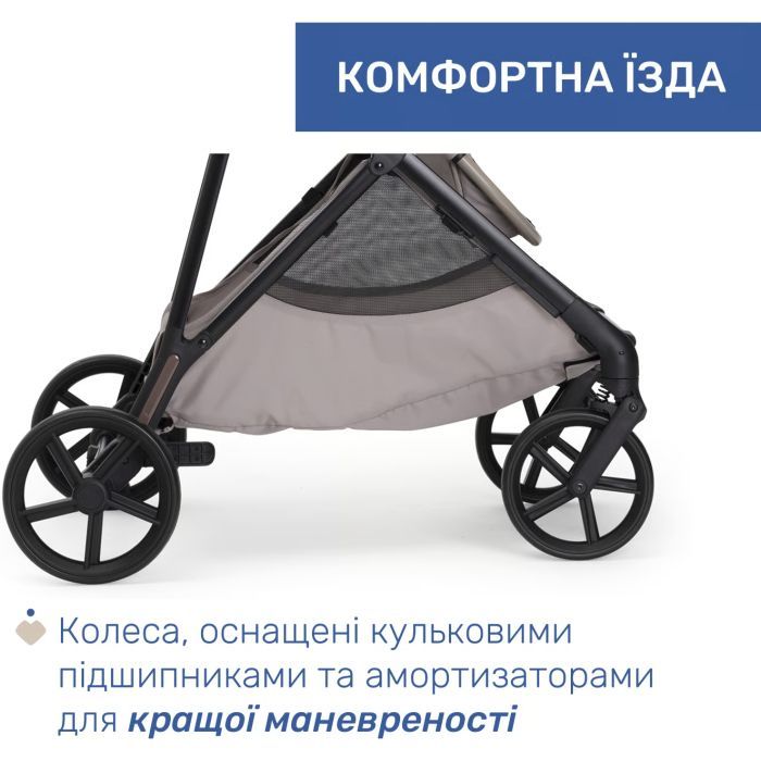 Коляска Chicco 2 в 1 Seety сіра (87097.56.01) изображение 12