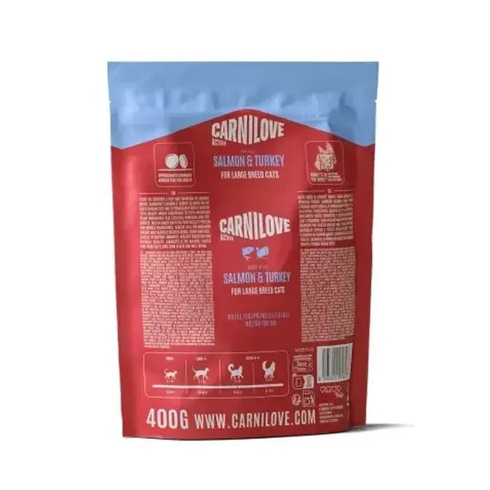 Сухой корм для кошек Carnilove Active Salmon & Turkey Large Breed 400 г (8595602581627) изображение 2