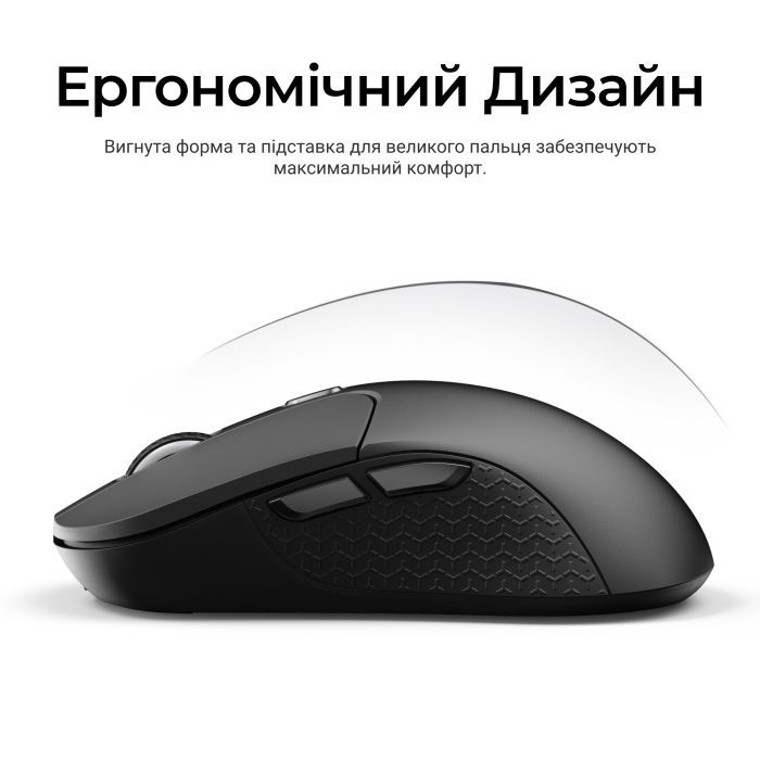 Мишка Keychron M3 Wireless/Bluetooth/USB Black (M3-A23) зображення 10