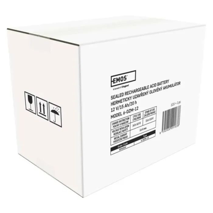 Батарея до ДБЖ EMOS 12V 15Ah (B9656V) зображення 12