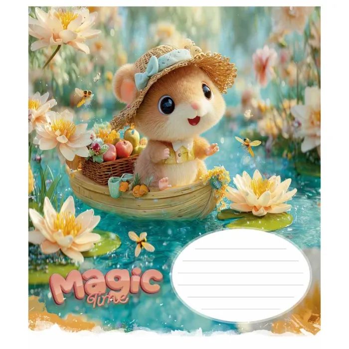 Зошит Школярик Star Fluffy Dreams 12 аркушів клітинка (012-3637K) зображення 3