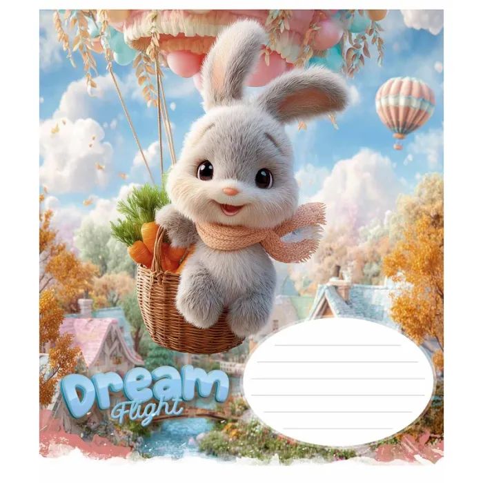 Зошит Школярик Star Fluffy Dreams 12 аркушів клітинка (012-3637K) зображення 4