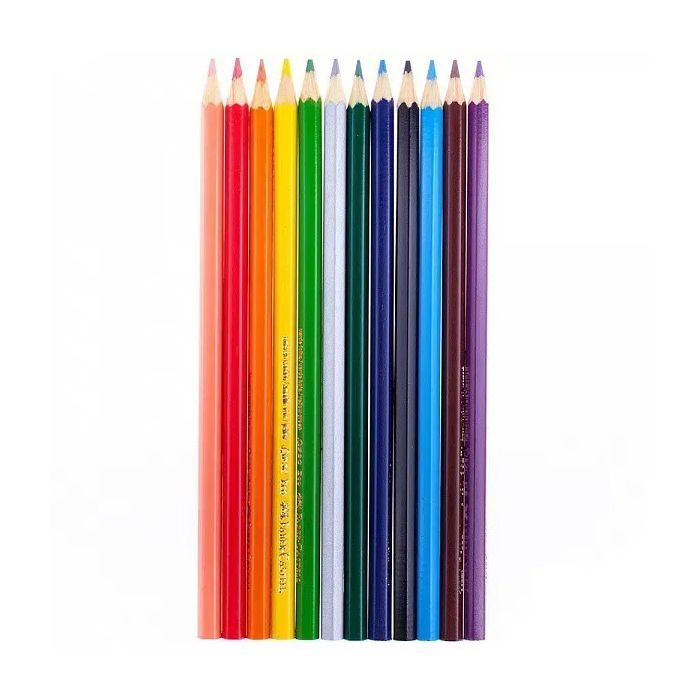 Карандаши цветные Faber-Castell Замок 12+3 кольорів з чинкою (110312) (22086) изображение 2