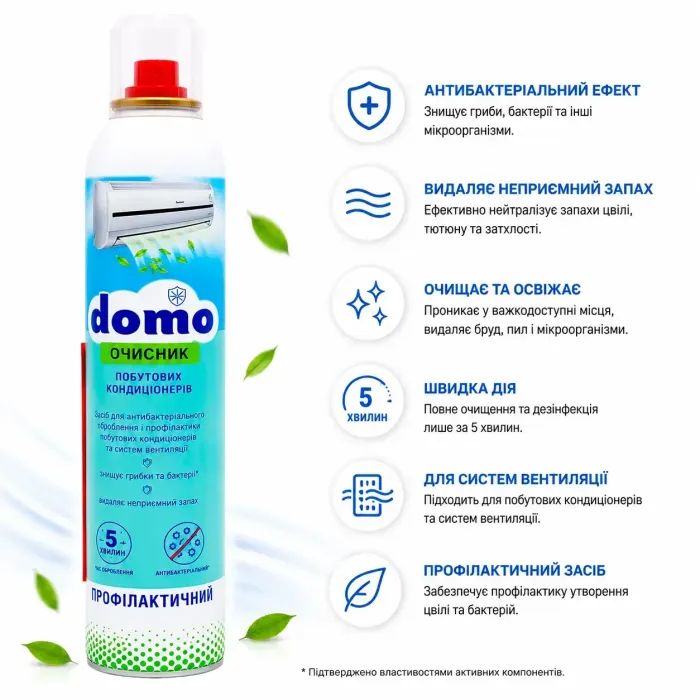 Средство для чистки кондиционеров Domo Профилактический 320 мл (4820024943949) изображение 3
