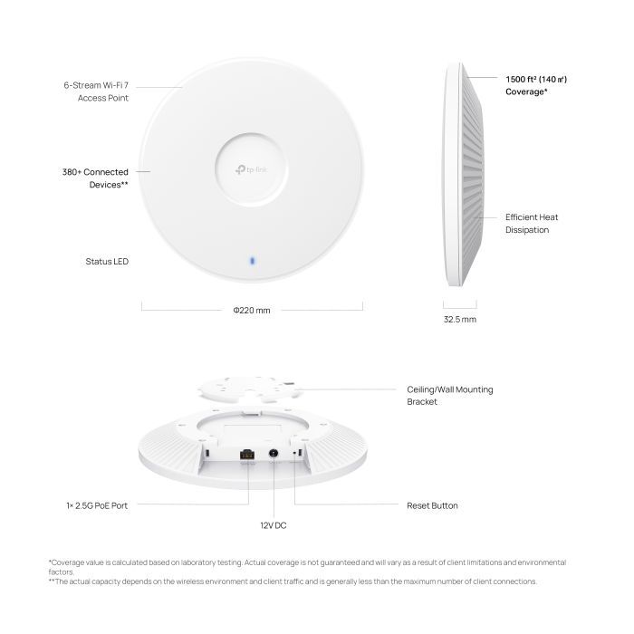 Точка доступу Wi-Fi TP-Link EAP772 зображення 3