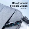 Патч-корд 1м, UTP cat 6 RJ-45 flat black Vention (IBJBF) изображение 4
