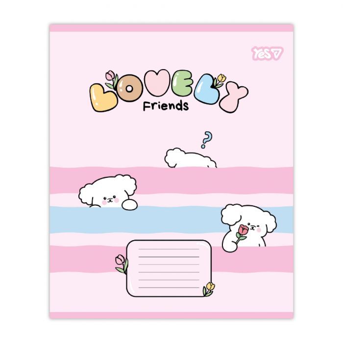 Зошит Yes Lovely Friends А5 12 аркушів коса лінія (768644) зображення 3