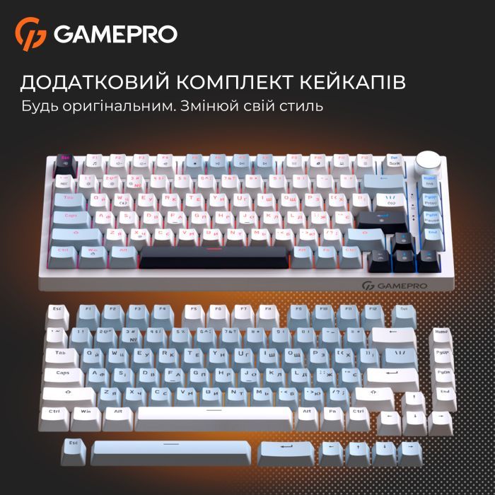 Клавиатура GamePro MK160 V2 Warden QLAB Sakura Linear RGB USB UA Black (MK160-V2-B-QS) изображение 15