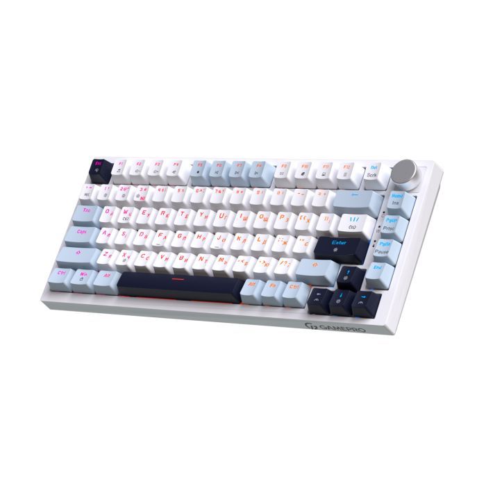 Клавиатура GamePro MK160 V2 Warden QLAB Sakura Linear RGB USB UA Black (MK160-V2-B-QS) изображение 2