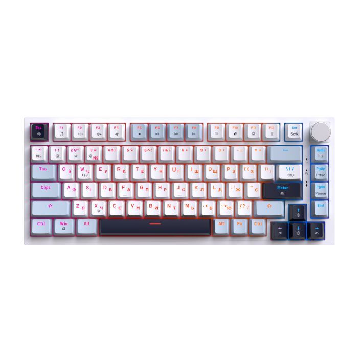 Клавиатура GamePro MK160 V2 Warden QLAB Sakura Linear RGB USB UA Black (MK160-V2-B-QS) изображение 3