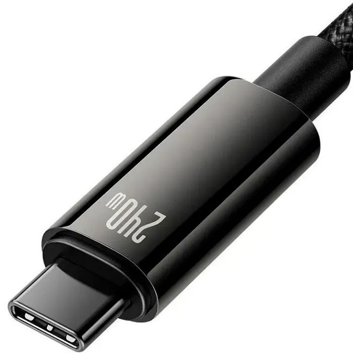 Дата кабель USB-C to USB-C 3.0m 240W black Baseus (CAWJ040201) изображение 4