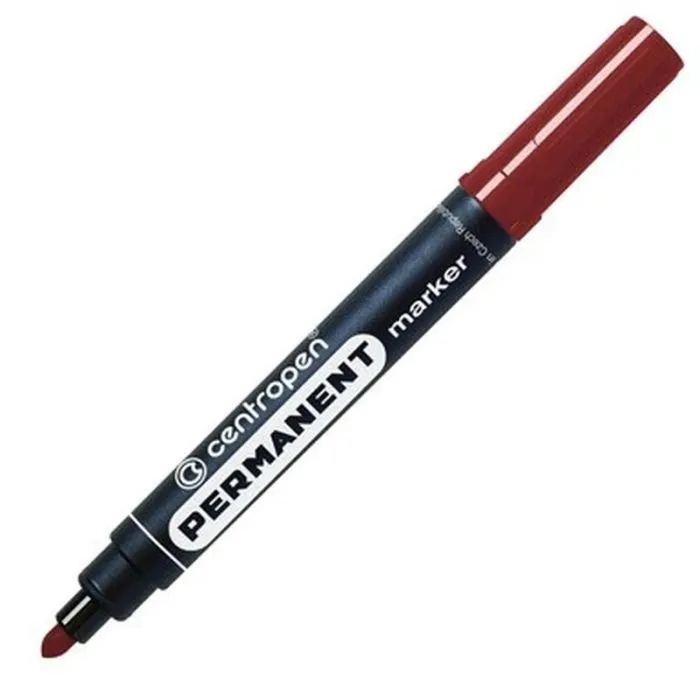 Маркер Centropen Permanent 8566 2,5 мм круглый коричневый (8566/07)